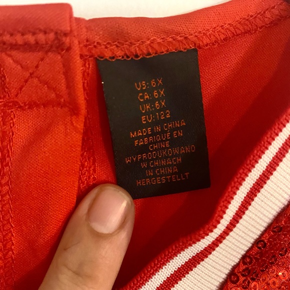 Cheerleader Costume for Girls Size 6X - Picture 2 of 2